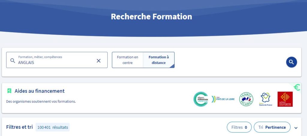 recherche formation CPF