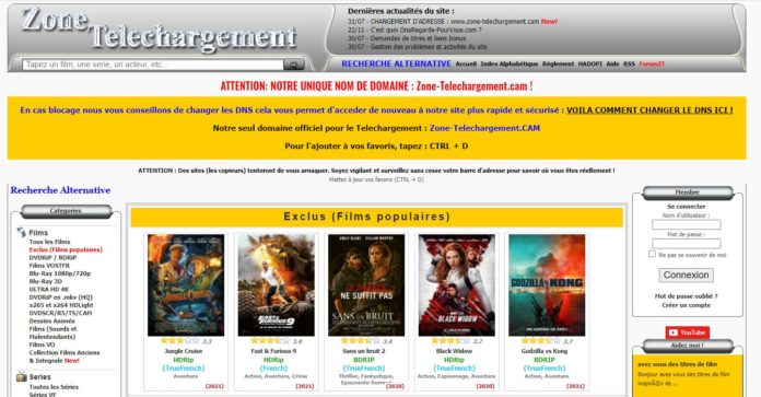 Zone Téléchargement nouvelle adresse décembre 2025