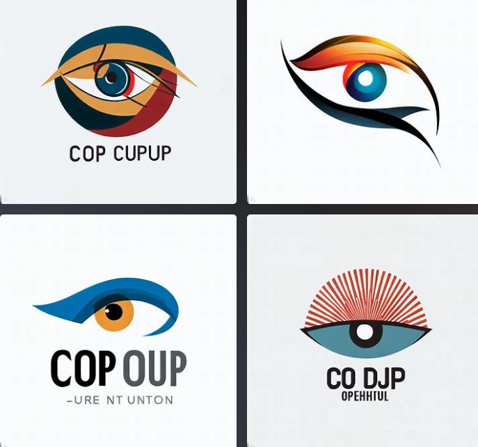 Coup d'oeil company, logo conception, graphic design