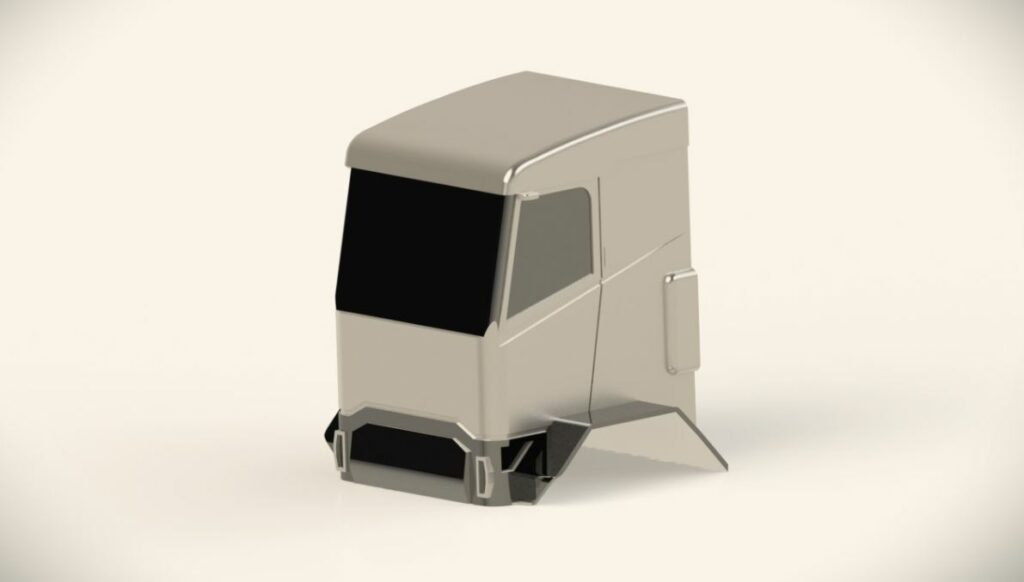 Cabine de camion en 3D