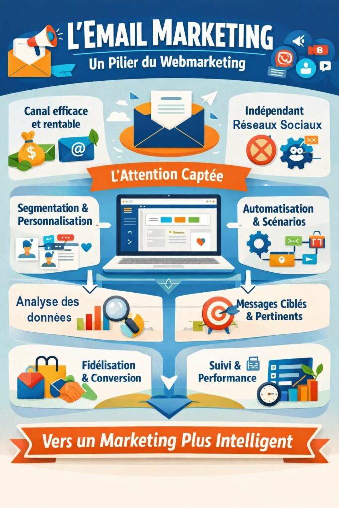Infographie avantages de l'email marketing